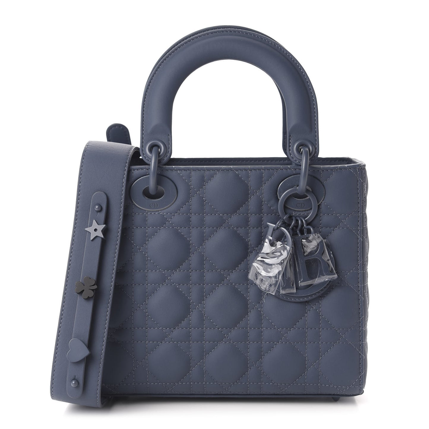 Ultra Matte Calfskin Cannage Small My ABCDior Lady Dior Dark Denim Blue