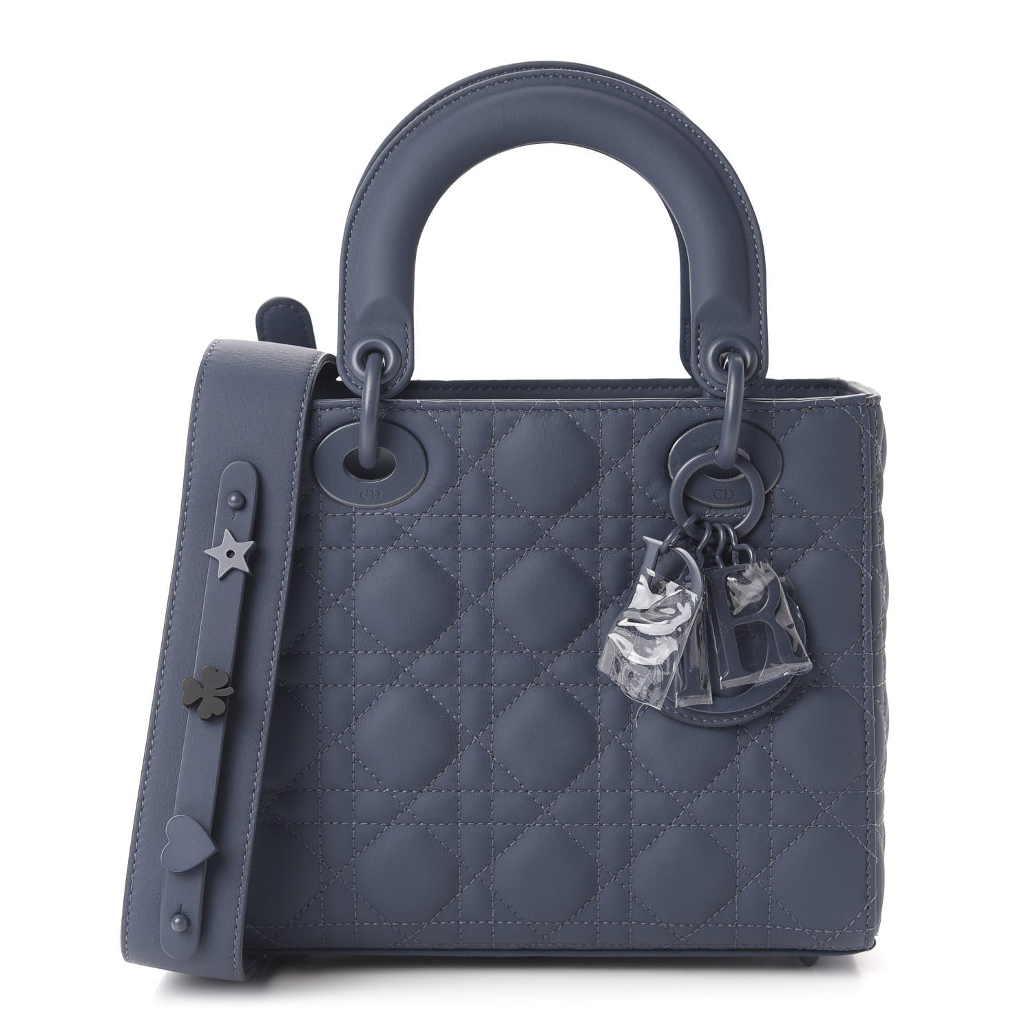Christian Dior Ultra Matte Calfskin Cannage Small My ABCDior Lady Dior Dark Denim Blue 1 of 11
