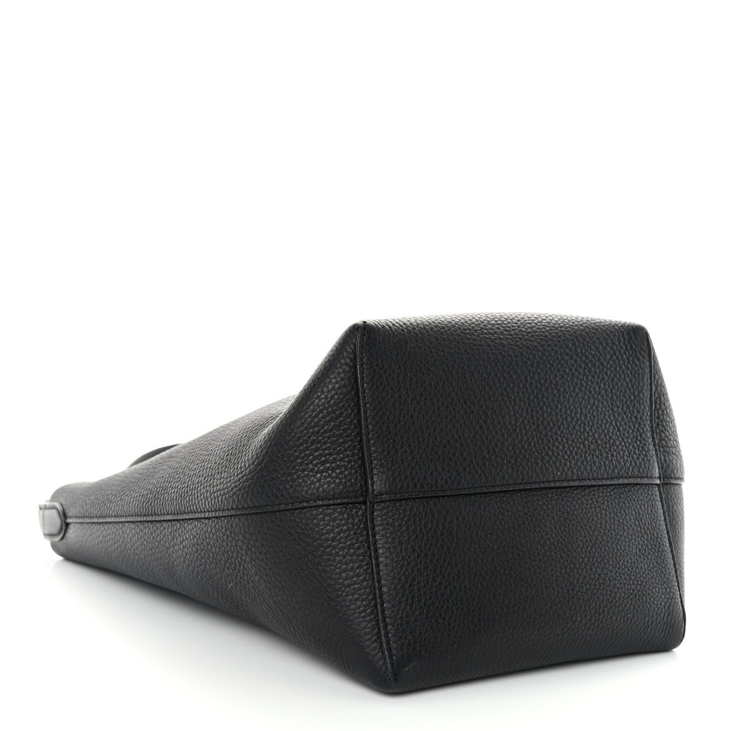 Grained Calfskin Medium N/S Park Tote Black