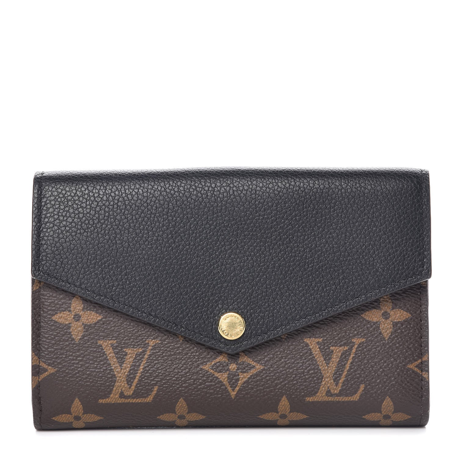 Louis Vuitton Monogram Pallas Compact Wallet Black 1 of 9