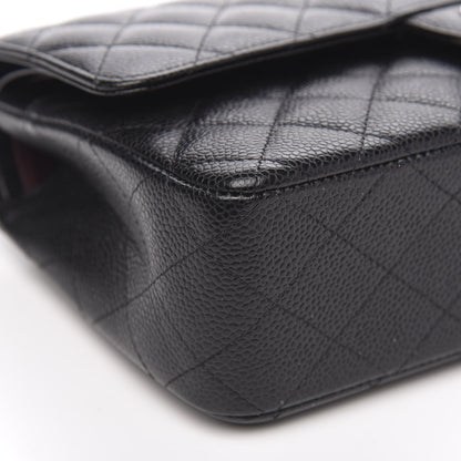 Chanel Caviar Quilted Medium Double Flap Black 8 of 11
