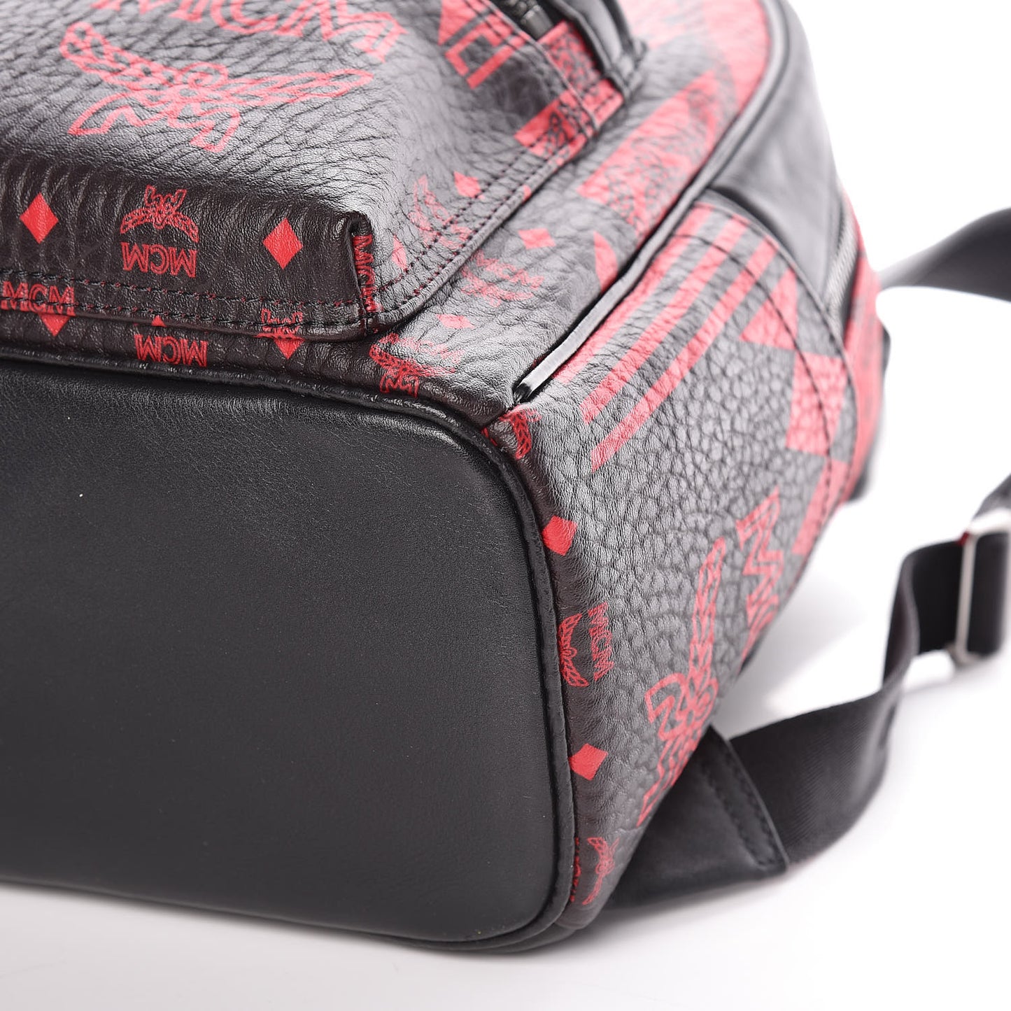 Visetos Baroque Print Small Stark Backpack Black Red