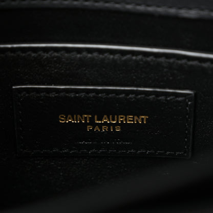 Saint Laurent Coated Bark Calfskin Medium Monogram Sunset Black 6 of 10