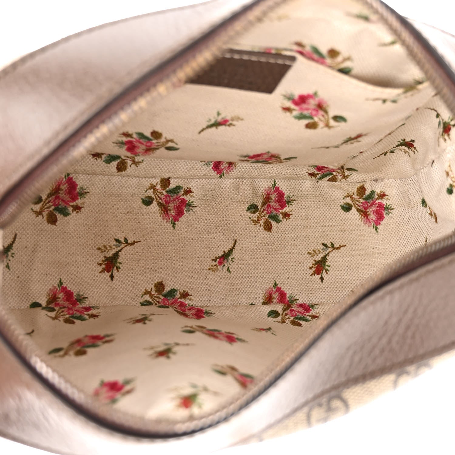 Gucci GG Supreme Monogram Web Neo Vintage Shoulder Bag Beige New Acero Crop 5 of 9