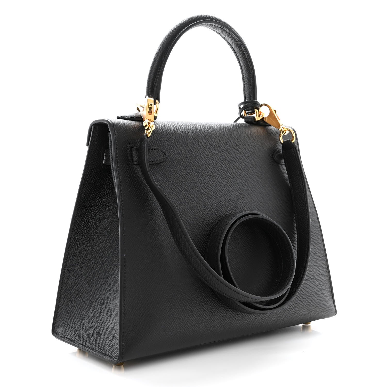 Hermes Epsom Kelly Sellier 25 Black 3 of 11