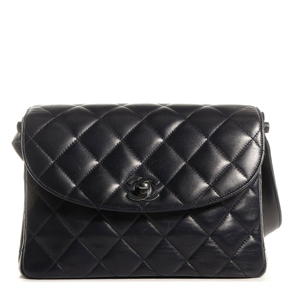 Chanel Lambskin Quilted Flap Shoulder Bag Black 1 of 9