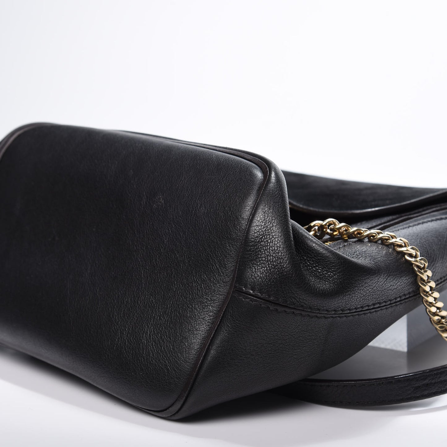 Suede Calfskin Small Faye Backpack Black