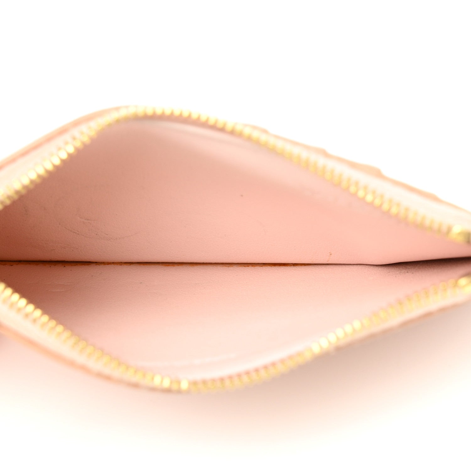 Celine Grained Calfskin Zipped Card Holder Pink 5 of 12