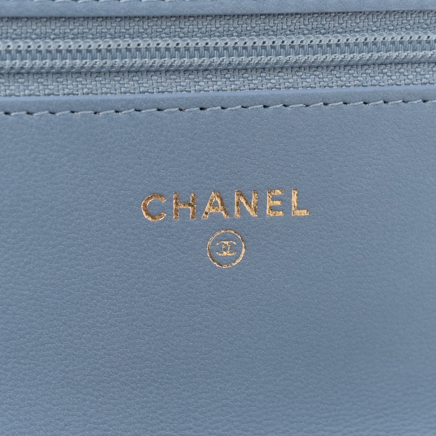 Denim Quilted Reissue Wallet On Chain WOC Blue