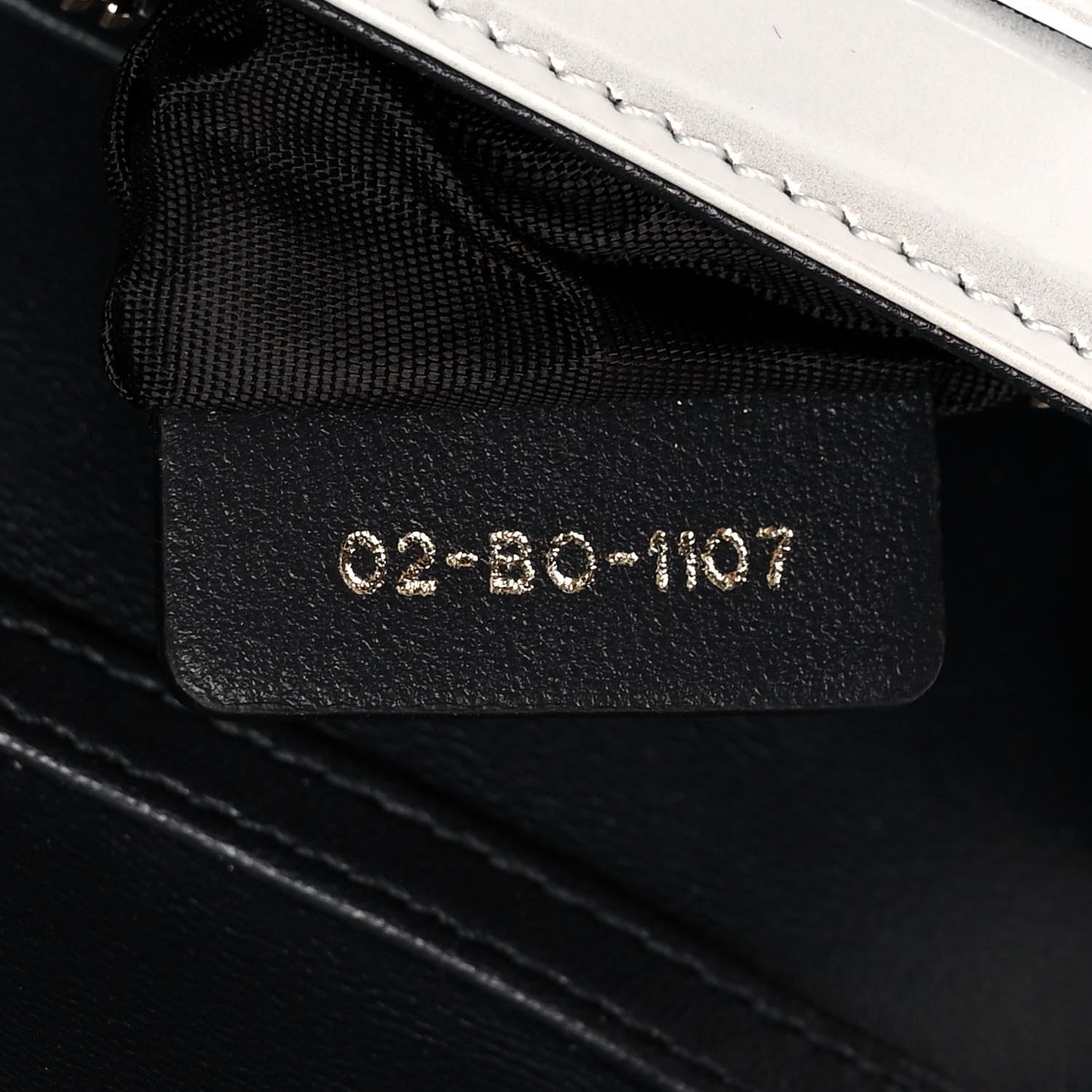 Christian Dior Patent Micro-Cannage Diorama Wallet on Chain Pouch White 6 of 10