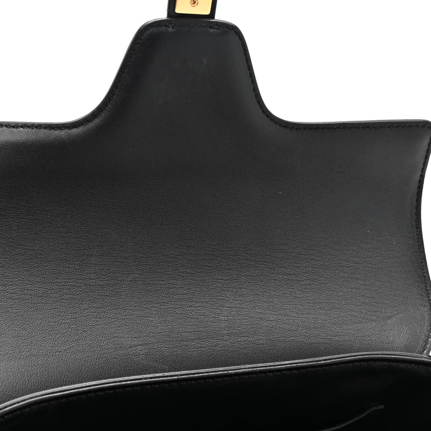 Satinated Calfskin Medium Besace 16 Black