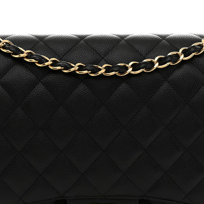 Chanel Caviar Quilted Maxi Double Flap Black 8 of 13