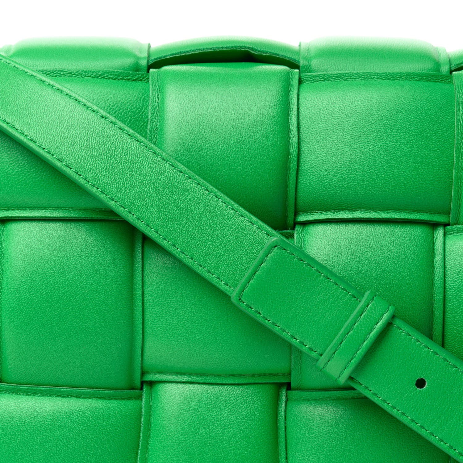 Bottega Veneta Nappa Maxi Intreccio Padded Cassette Crossbody Bag Grass 11 of 11