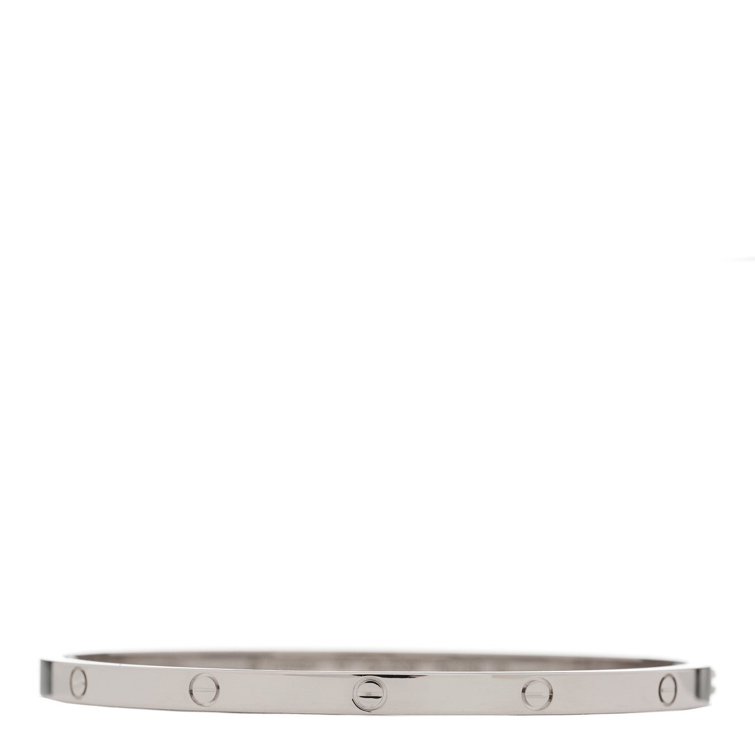 Cartier 18K White Gold Small LOVE Bracelet 17 1 of 5