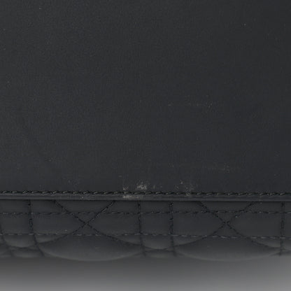 Christian Dior Ultra Matte Calfskin Cannage Large Lady Dior Black 12 of 15
