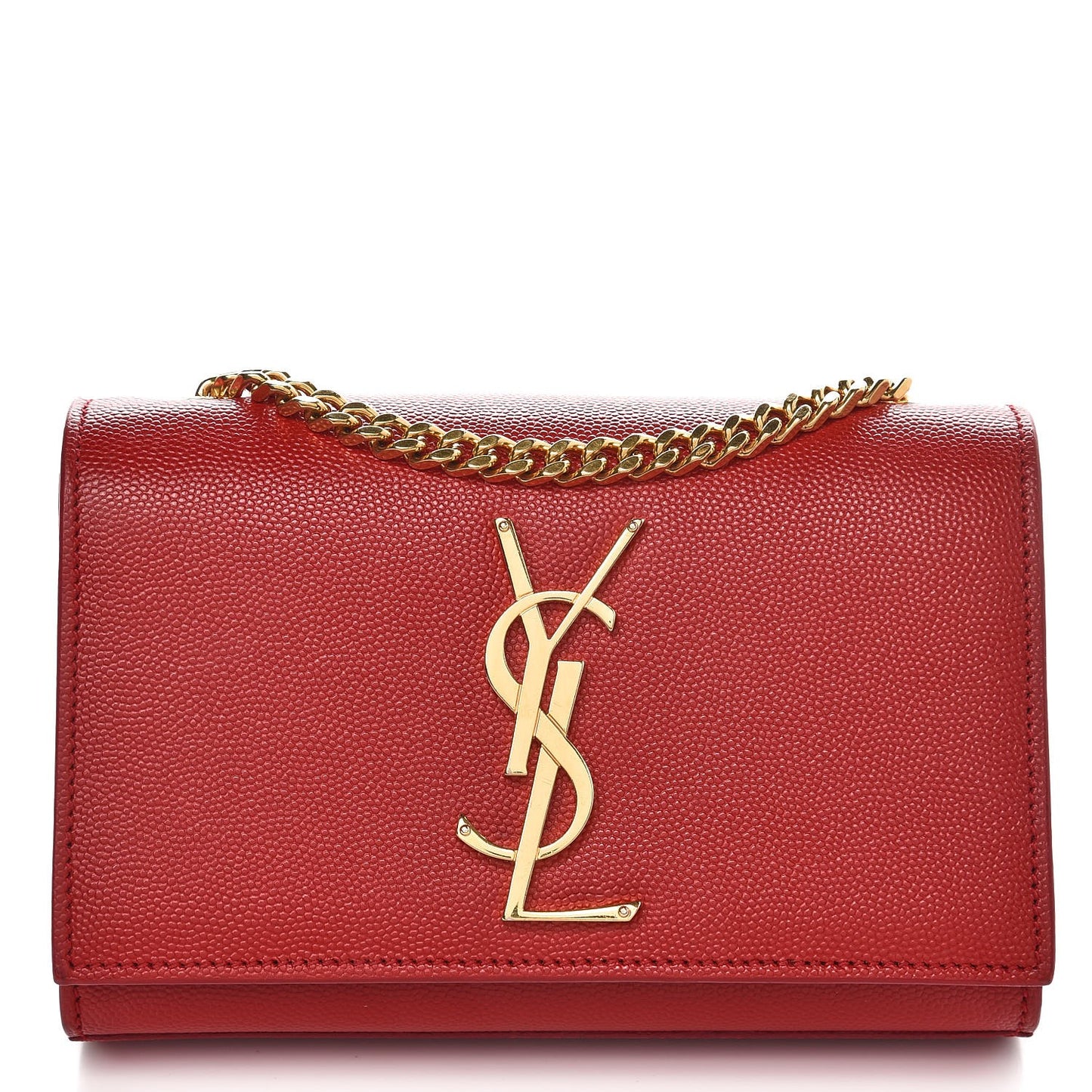 Grain De Poudre Small Monogram Kate Satchel Red