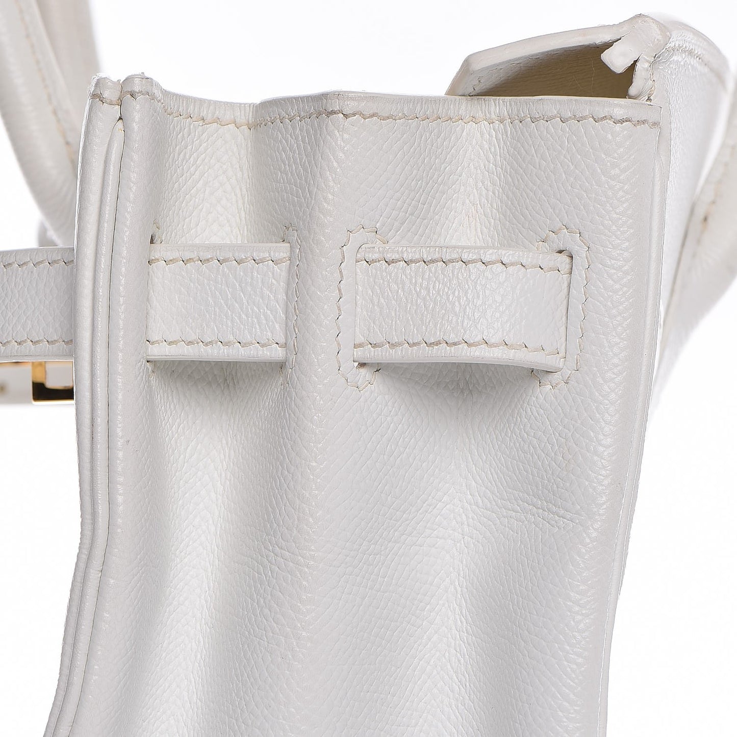 Epsom Birkin 30 White