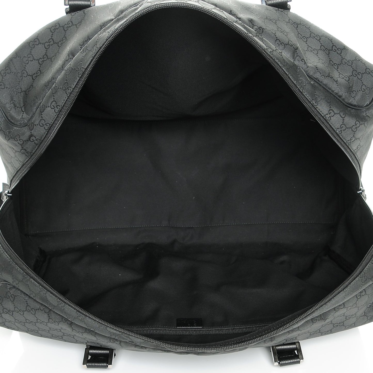 Nylon Monogram Large Duffle Bag Black