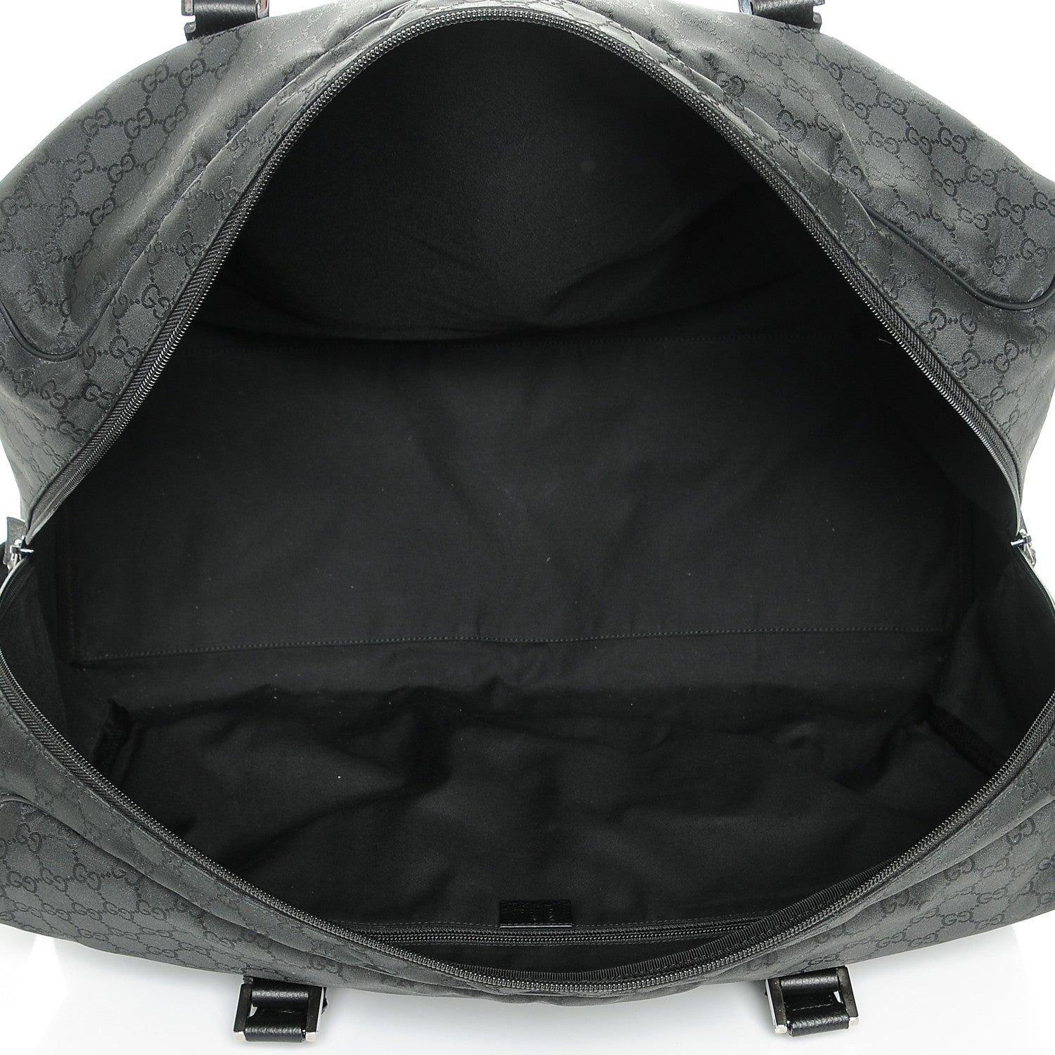 Gucci Nylon Monogram Large Duffle Bag Black 5 of 7