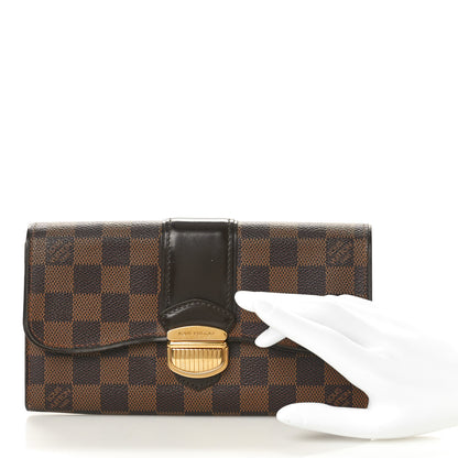 Louis Vuitton Damier Ebene Sistina Wallet 2 of 7