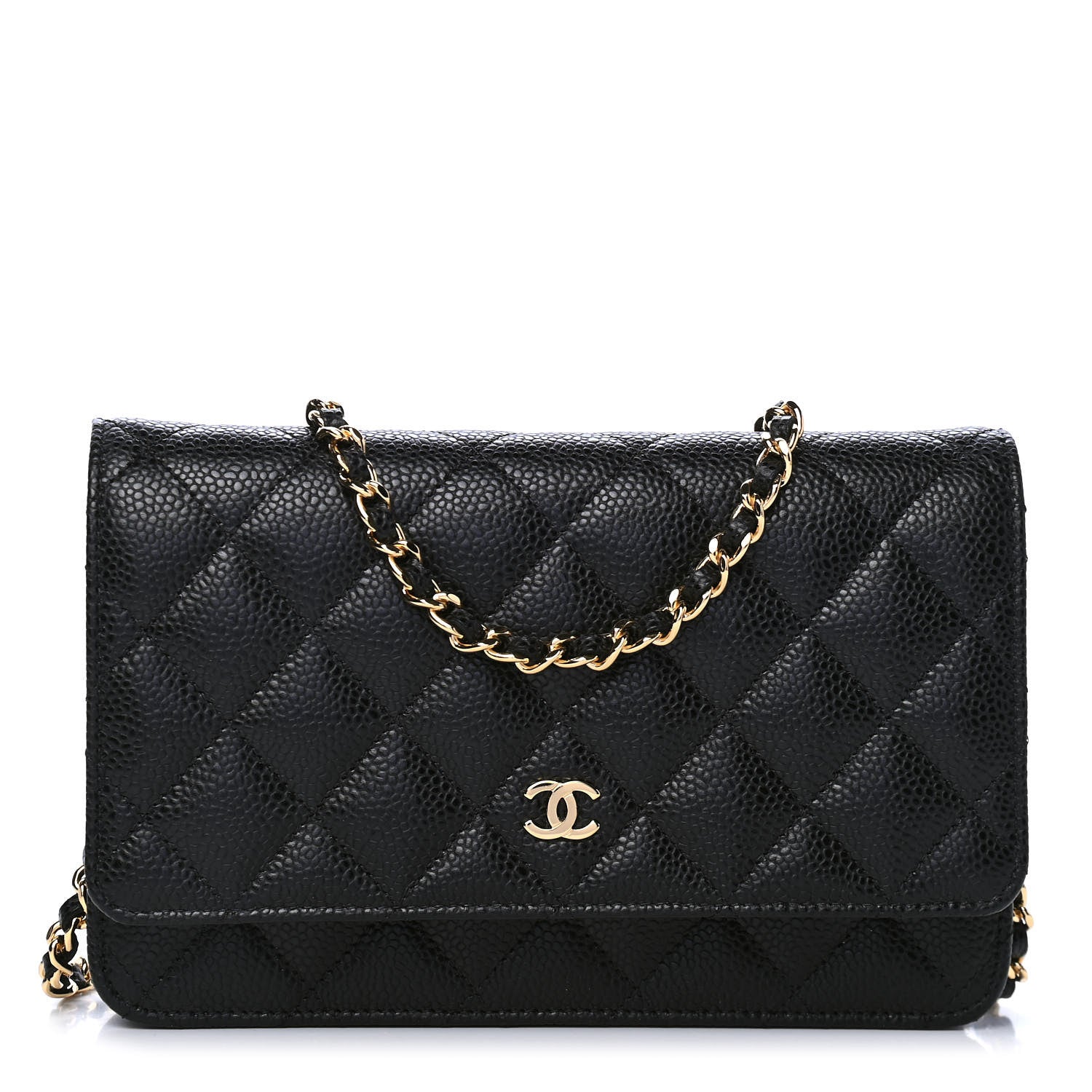 Chanel Caviar Quilted Wallet On Chain WOC Black 1 of 6