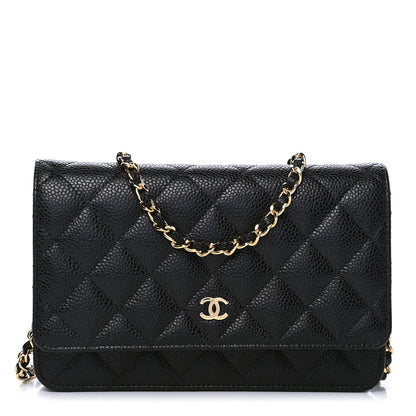 Chanel Caviar Quilted Wallet On Chain WOC Black 1 of 6
