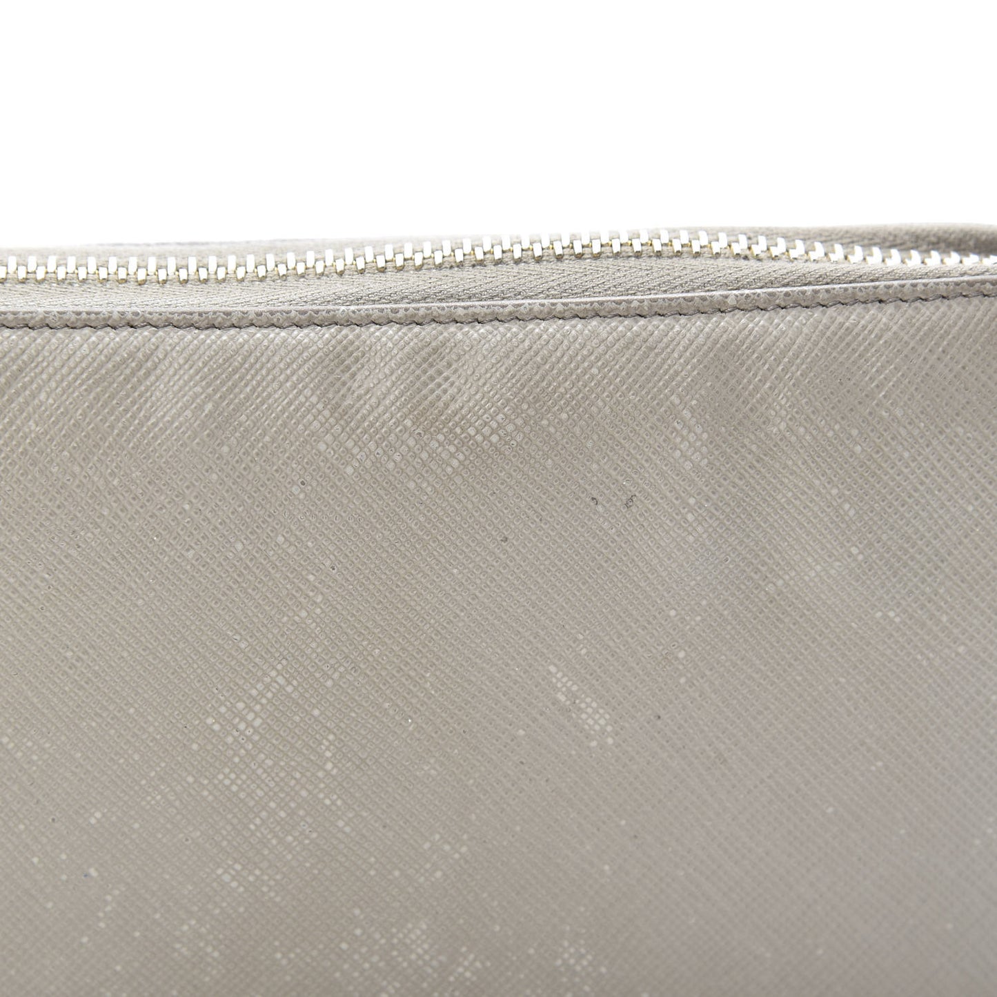 Saffiano Metal Zip Around Wallet Argilla