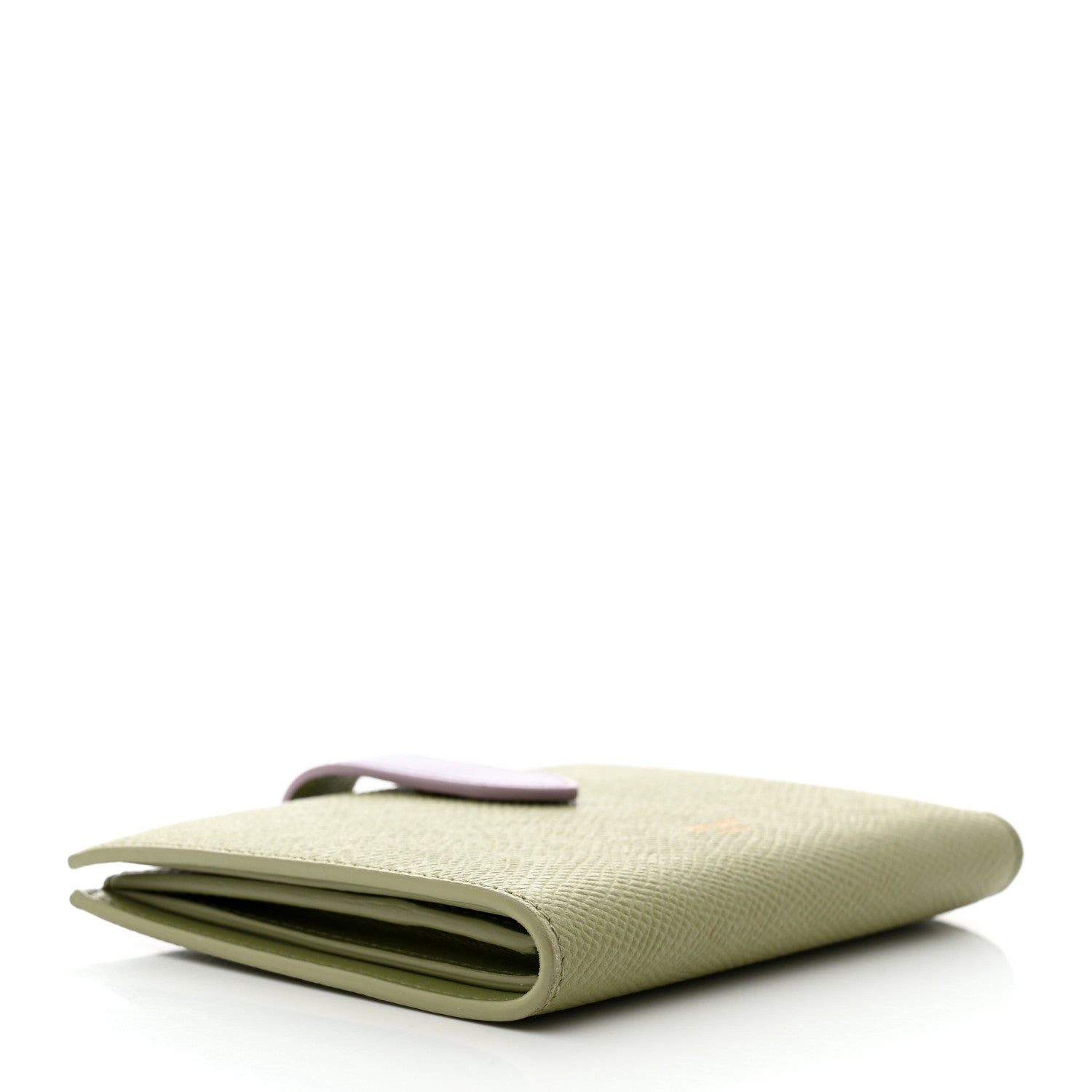 Celine Grained Calfskin Medium Multifunction Strap Wallet Sage Lilas 4 of 8