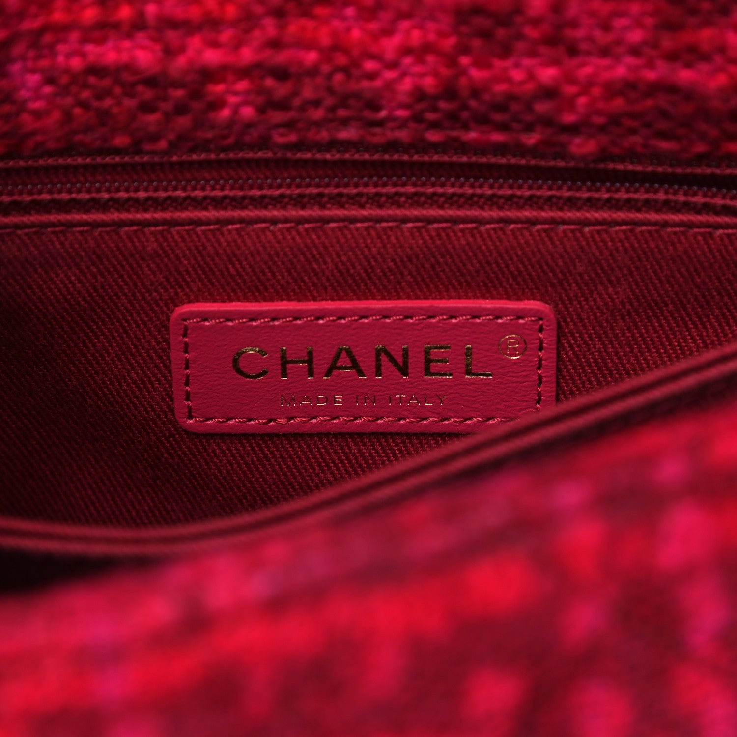 Chanel Tweed Mini Coco Handle Flap Fuchsia 6 of 14