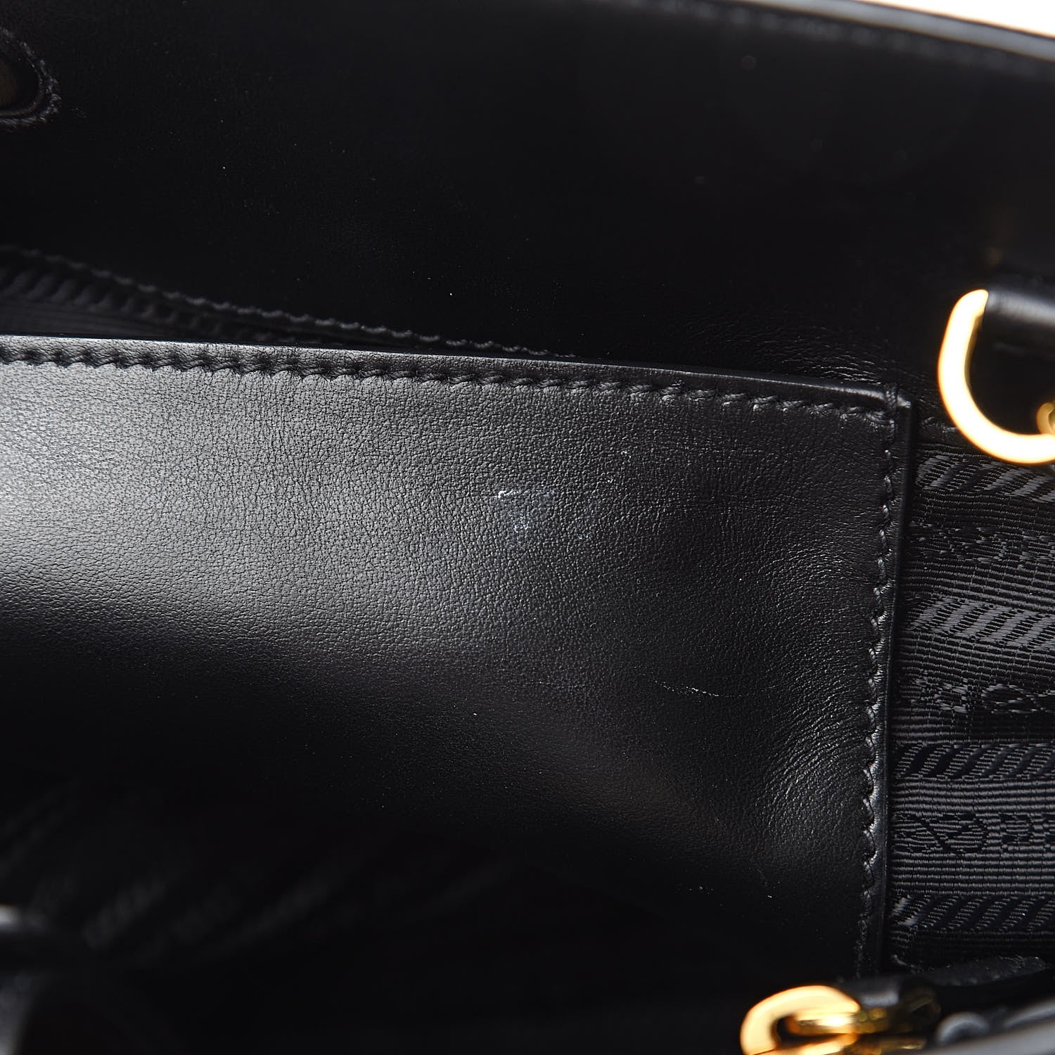 Prada Saffiano Soft Calfskin Zippered Tote Black 8 of 10