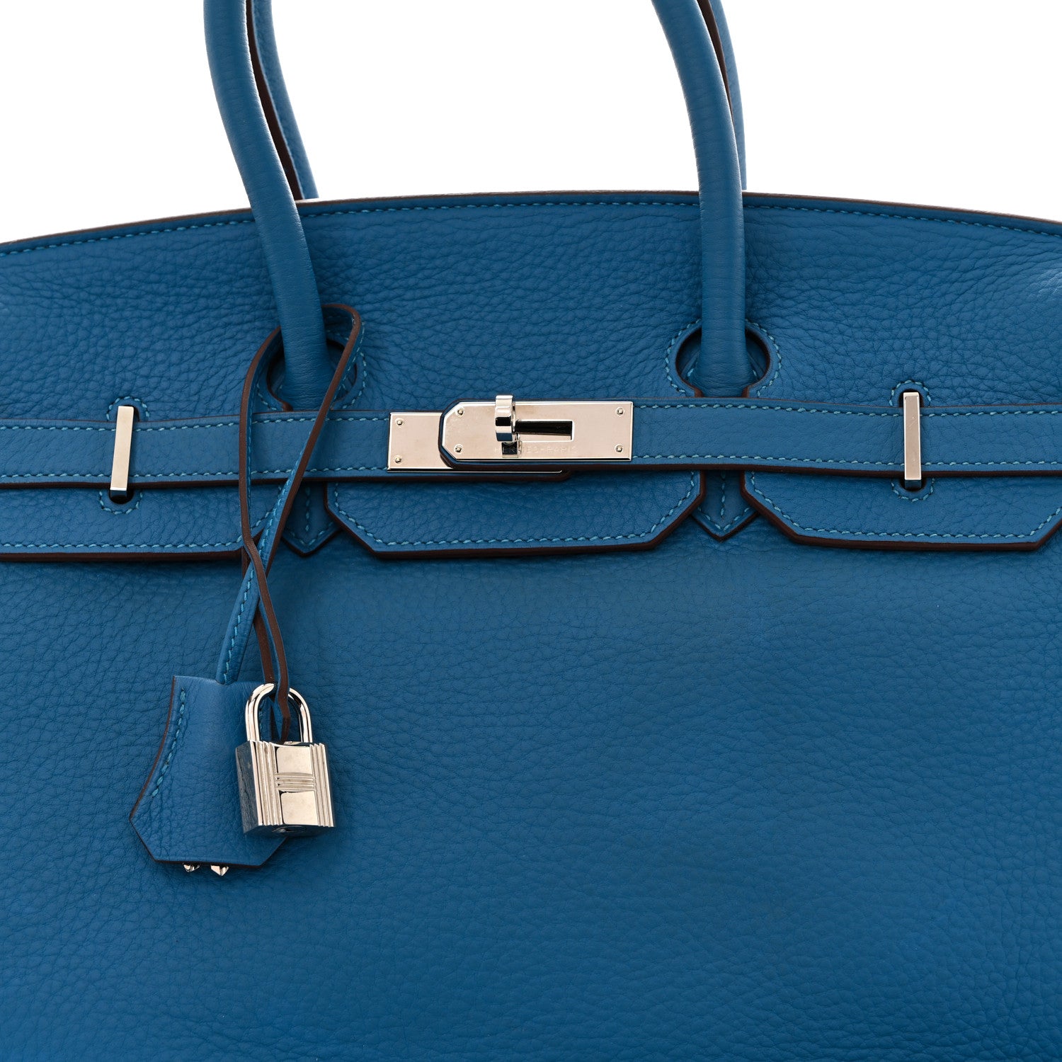 Hermes Taurillon Clemence BIRKIN 35 Mykonos 8 of 14