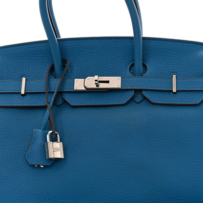 Hermes Taurillon Clemence BIRKIN 35 Mykonos 8 of 14