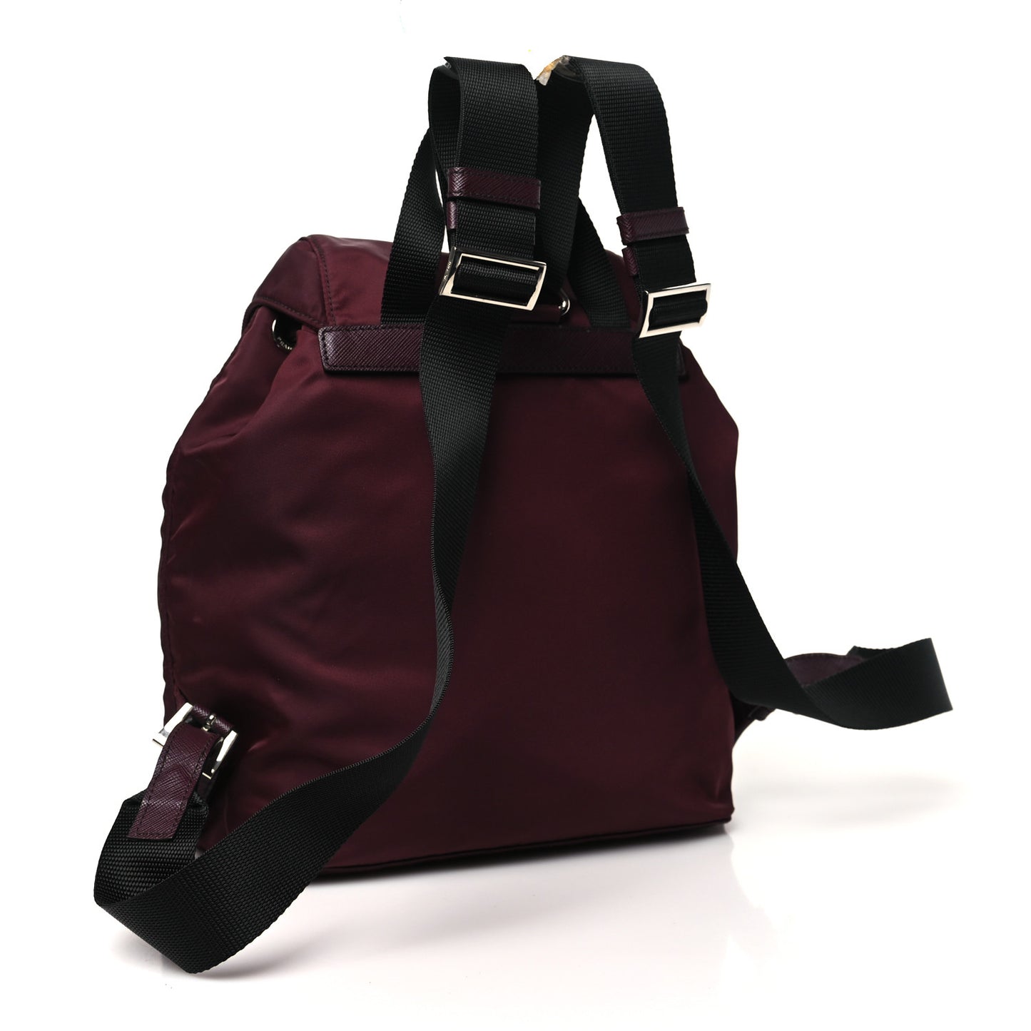 Nylon Vela Small Backpack Bordeaux Black