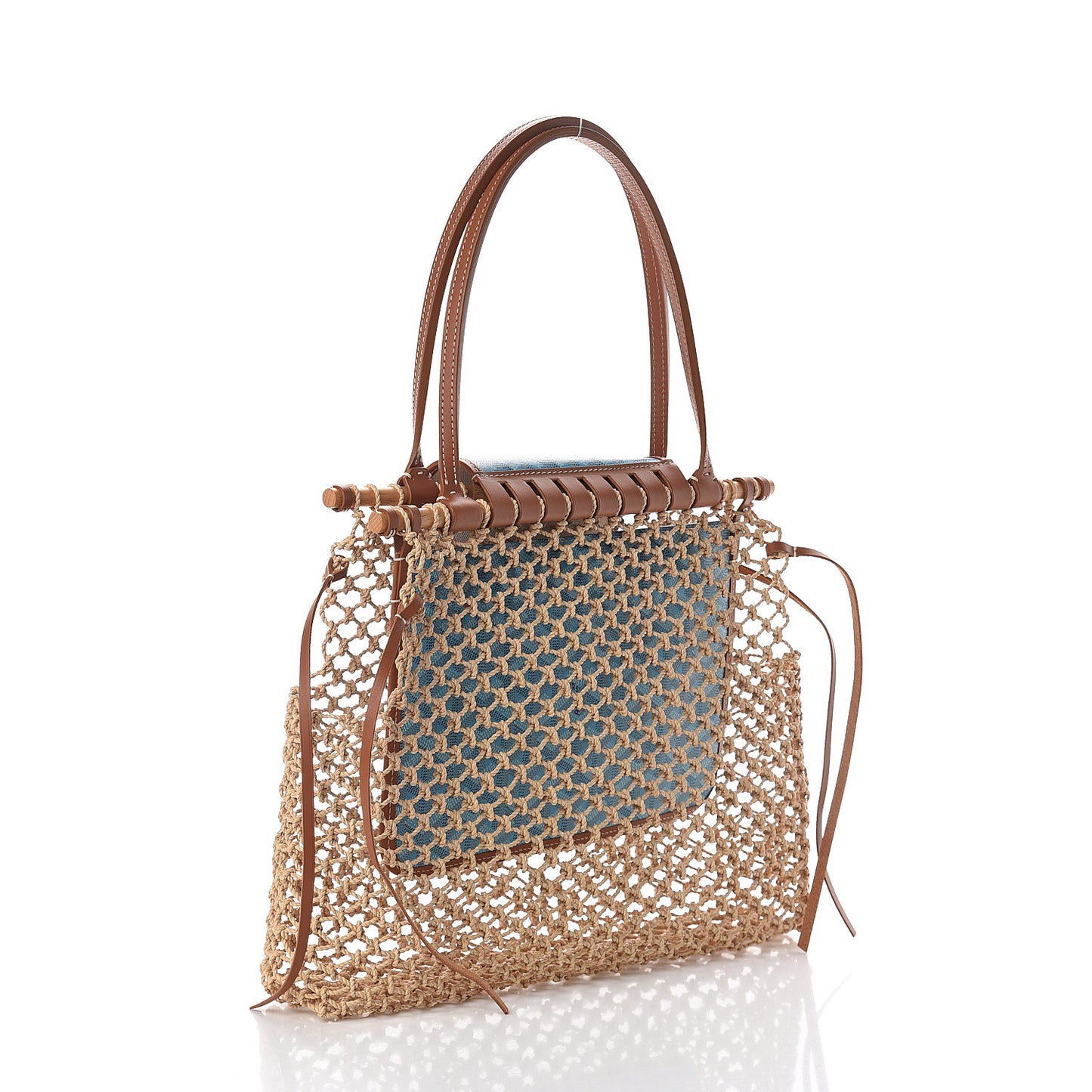 Goyardine Net Aligre Tote Blue