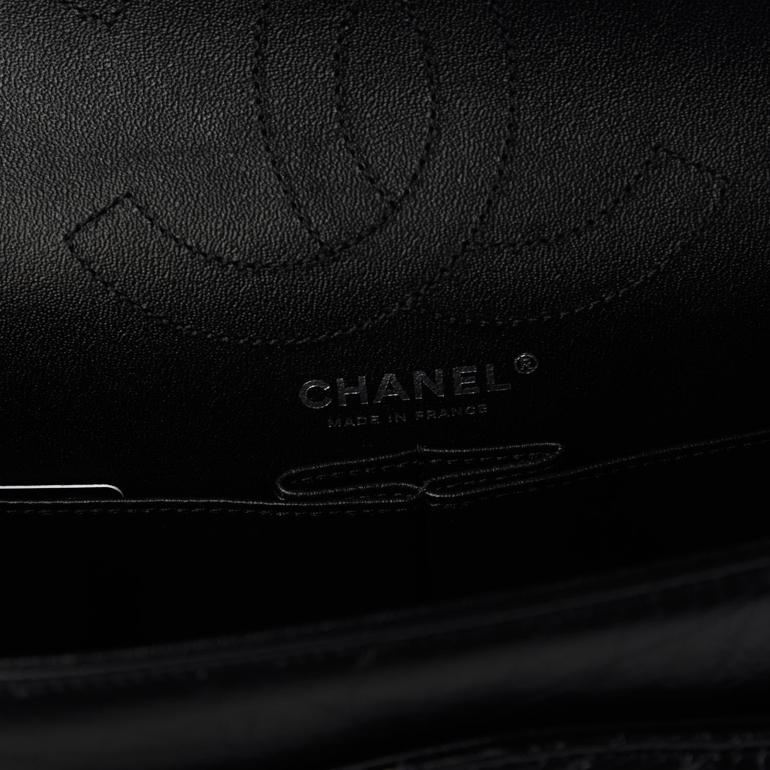 Chanel Aged Calfskin Chevron Quilted 2.55 Reissue 226 So Black 8 of 10