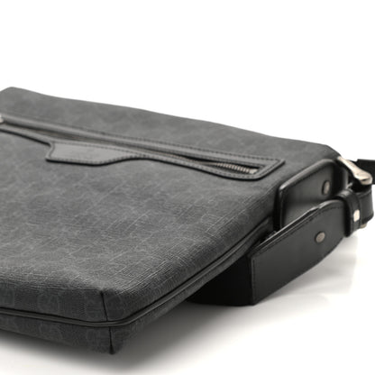 Gucci GG Supreme Monogram Crossbody Messenger Bag Black Grey 9 of 9