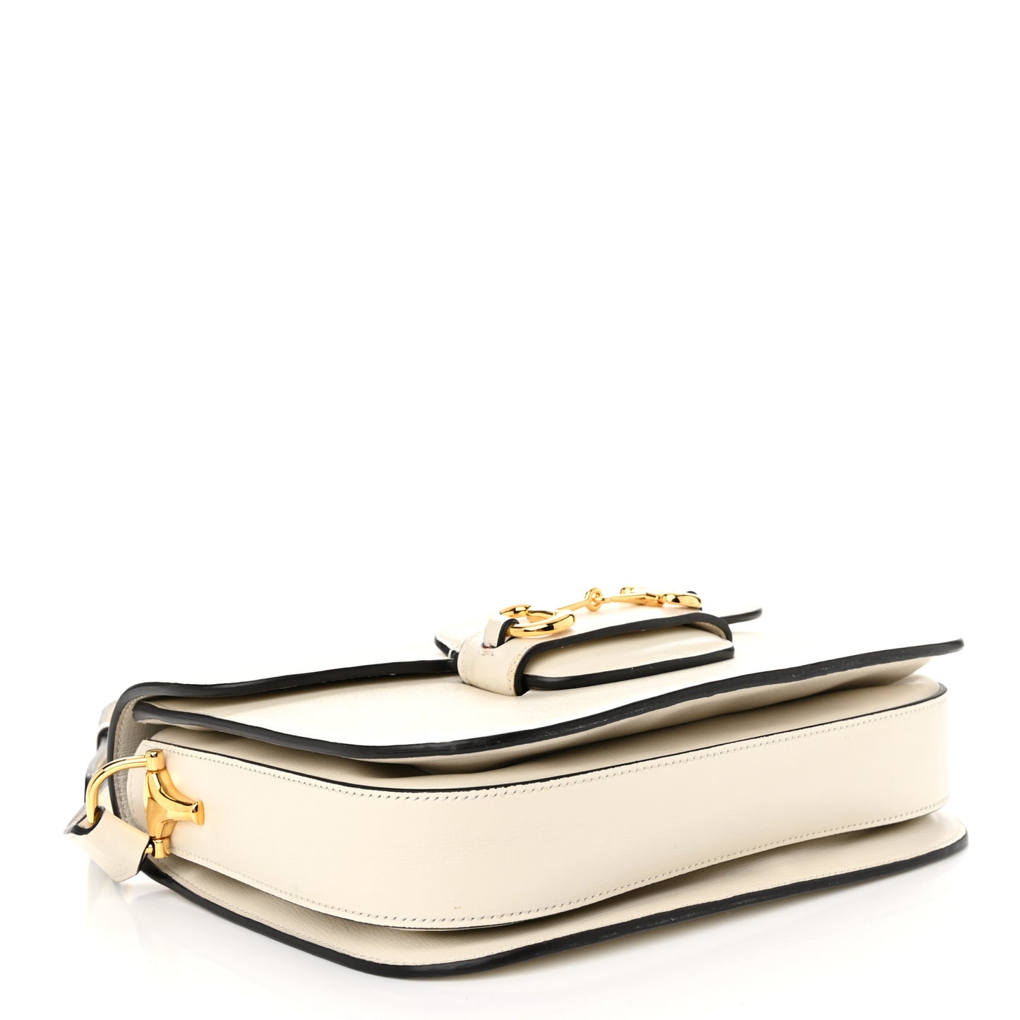 Azalea Calfskin Horsebit 1955 Shoulder Bag Mystic White