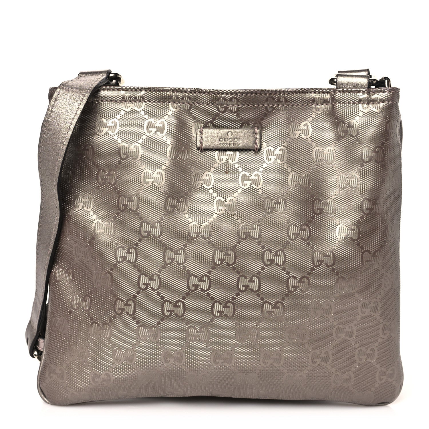 Gucci Imprime Monogram Small Flat Messenger Bag Mauve 1 of 10