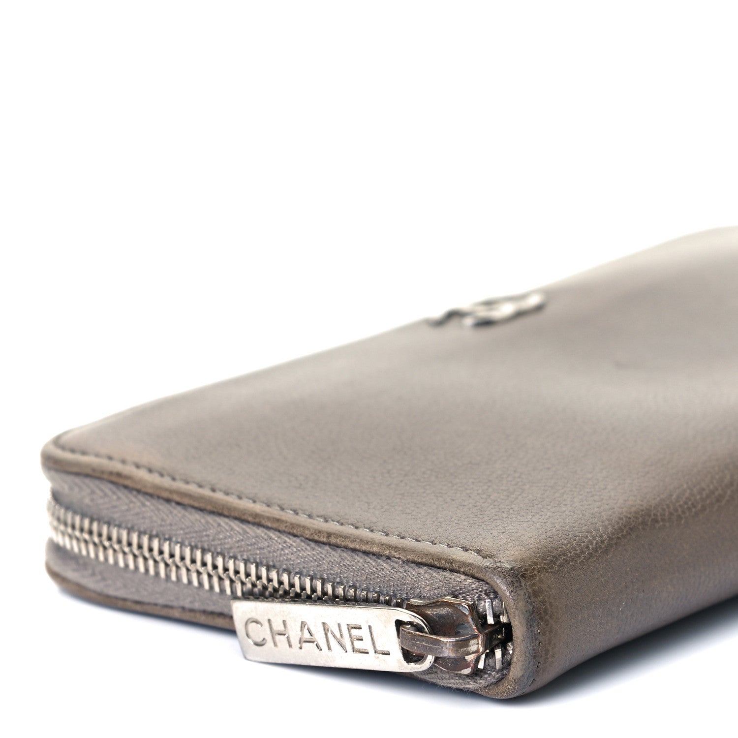 Chanel Caviar Large Sevruga Zip Around Wallet Lavender 10 of 16