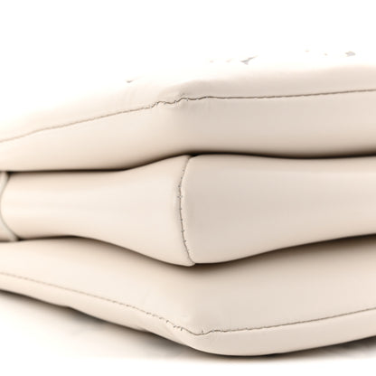 Louis Vuitton Lambskin Embossed Monogram Coussin PM Cream Grey 8 of 9