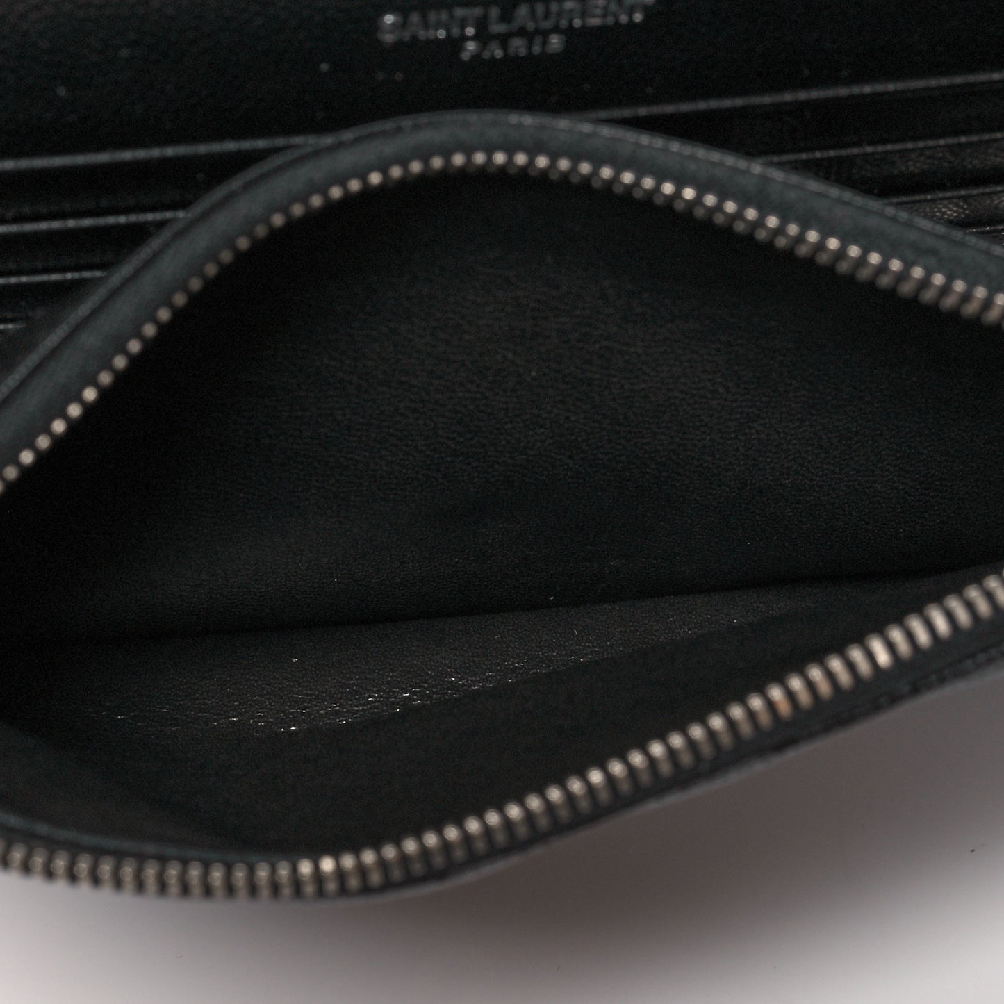 Grain De Poudre Matelasse Chevron Monogram Envelope Chain Wallet Pearl White Black