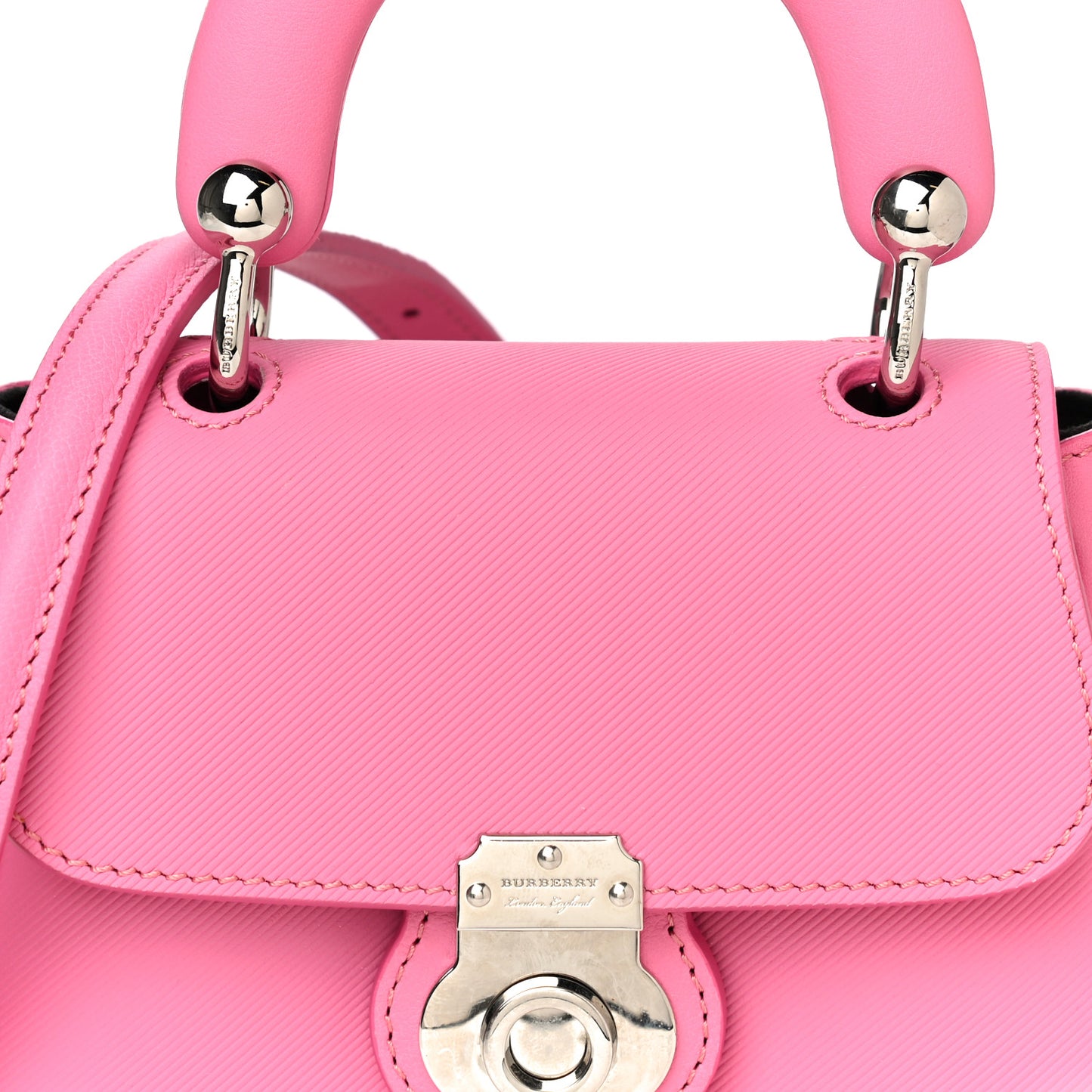 Trench Calfskin Mini DK88 Top Handle Bag Rose Pink