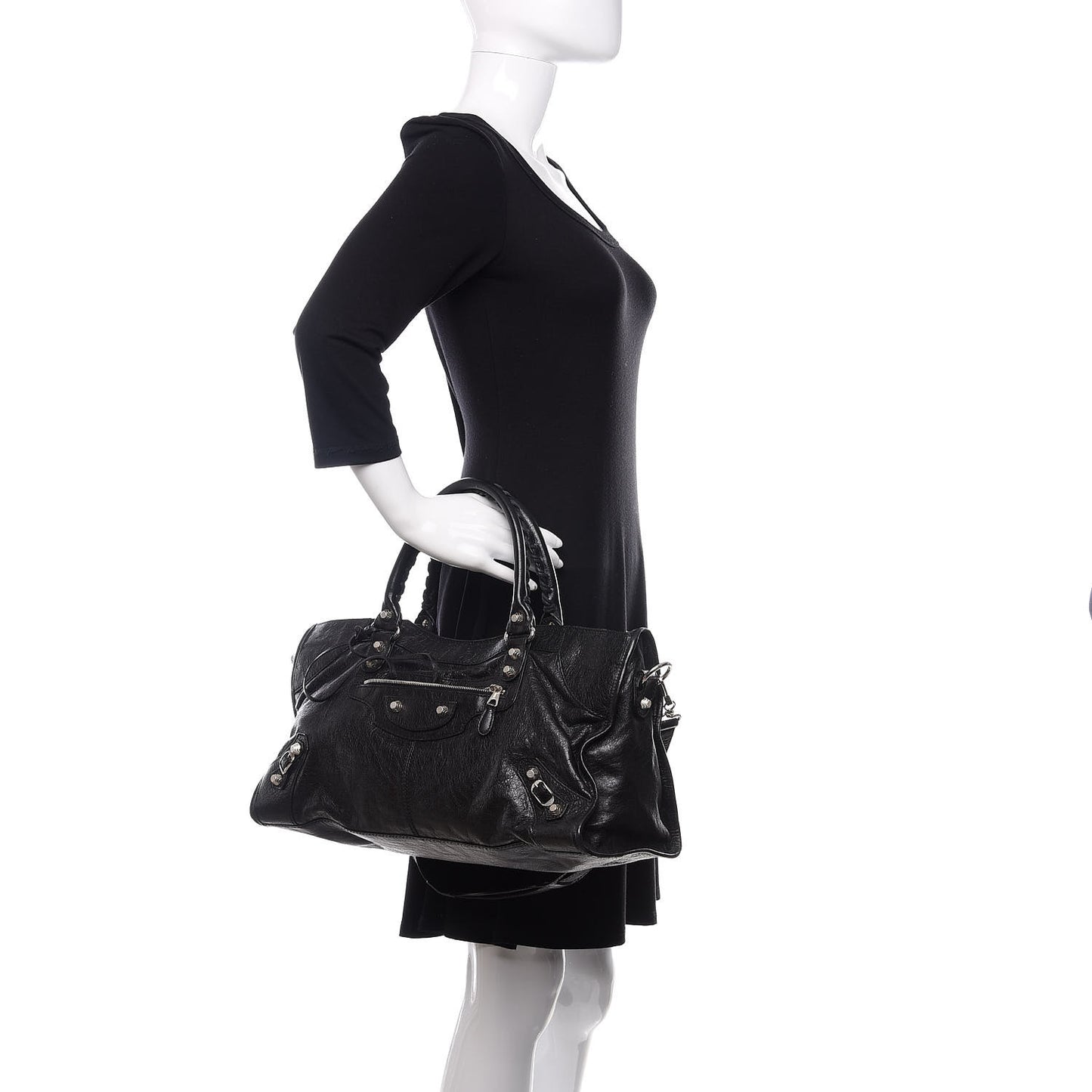 Agneau Giant 12 Silver Hardware Part Time Black