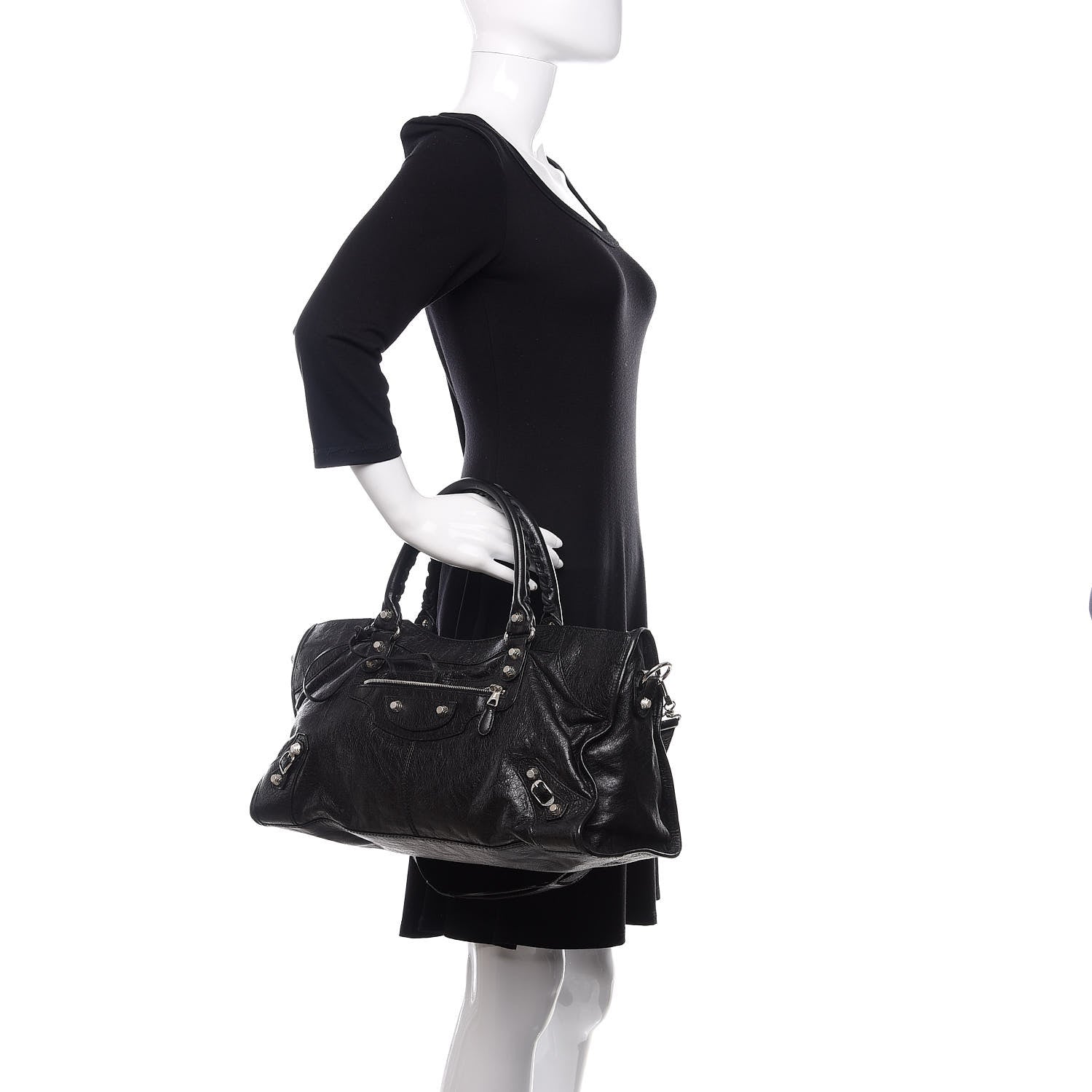 Balenciaga Agneau Giant 12 Silver Hardware Part Time Black 3 of 14