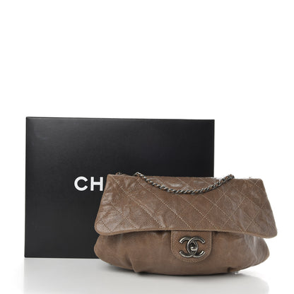 Chanel Caviar Quilted Medium Elastic Flap Brown 10 of 10