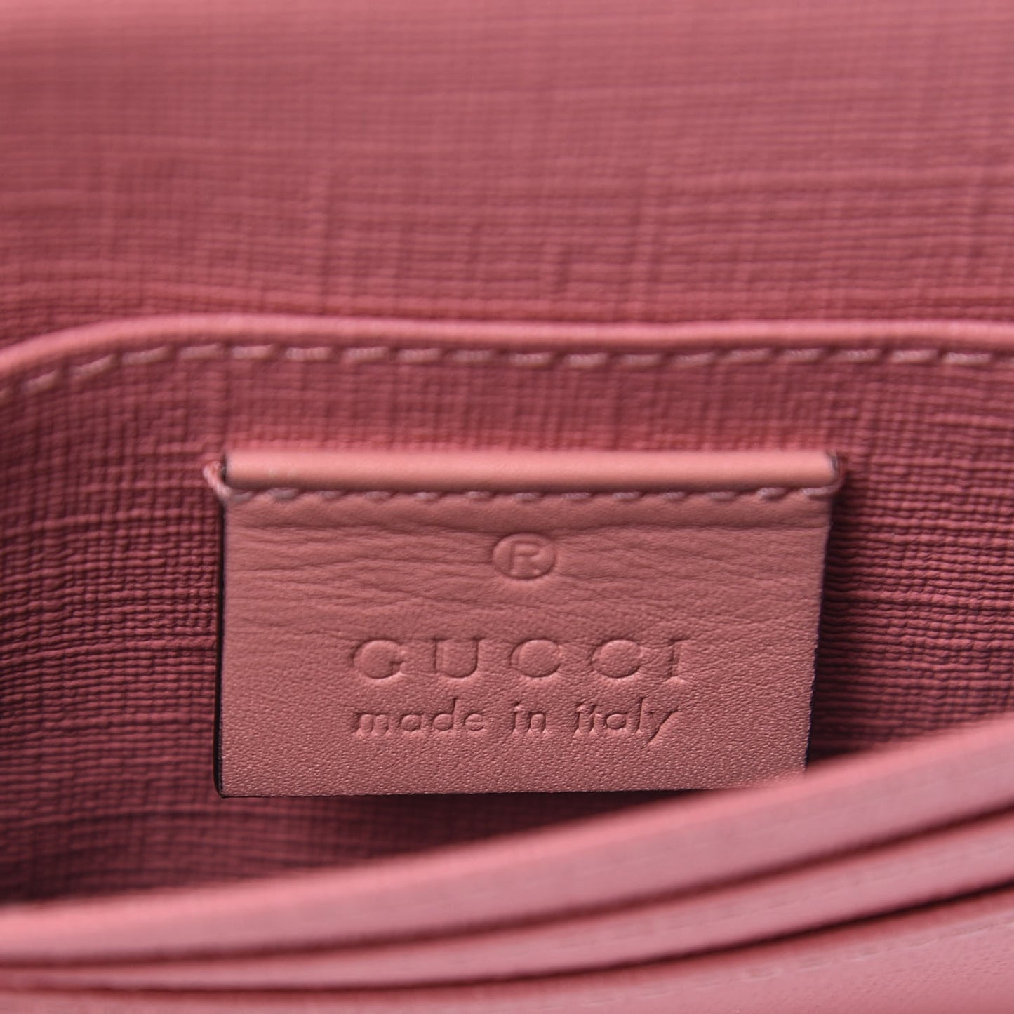 GG Supreme Monogram Face Embroidered Card Case Wallet Pink