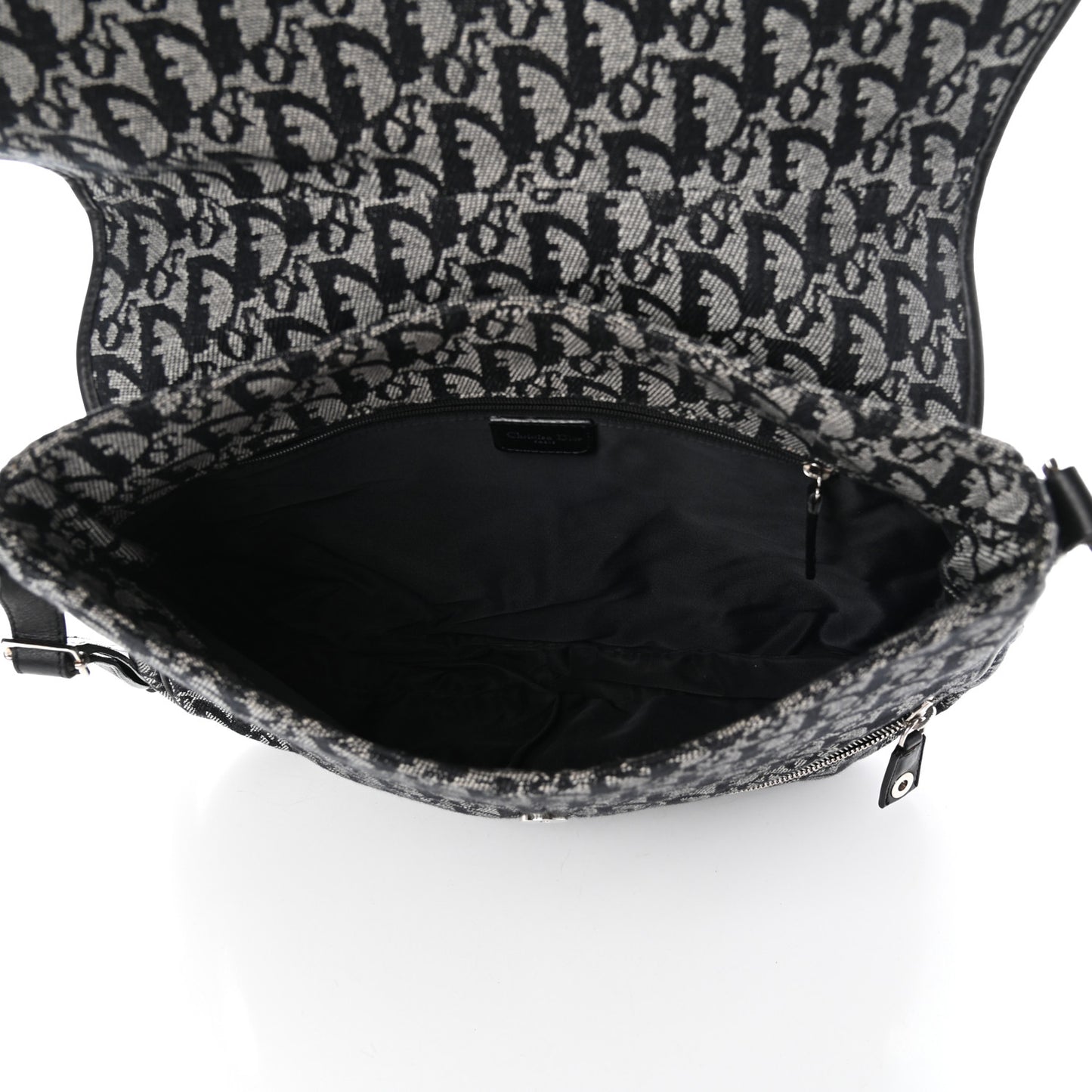 Monogram Flap Messenger Navy Blue