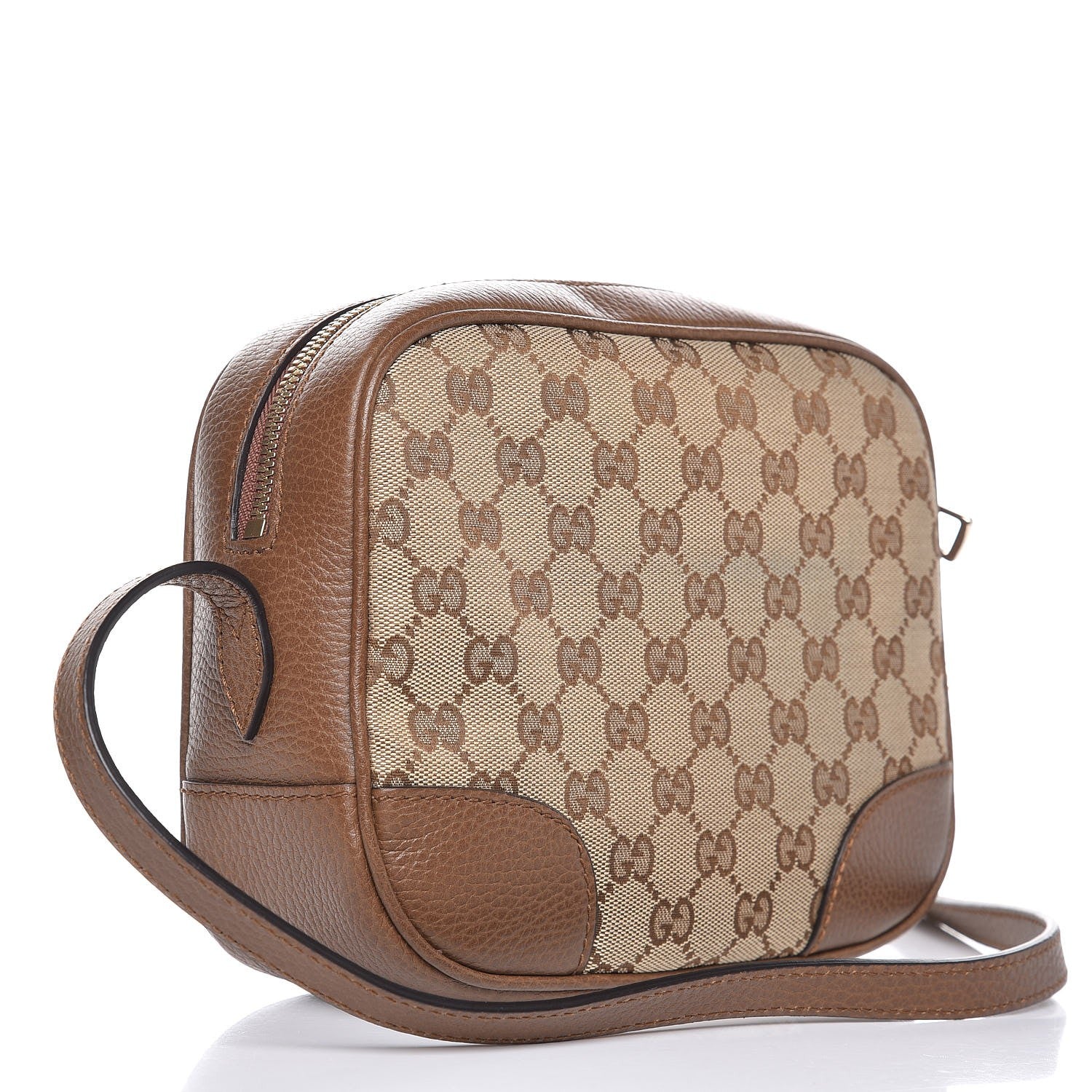 Gucci Monogram Mini Bree Messenger Bag Beige Tabacco 3 of 8