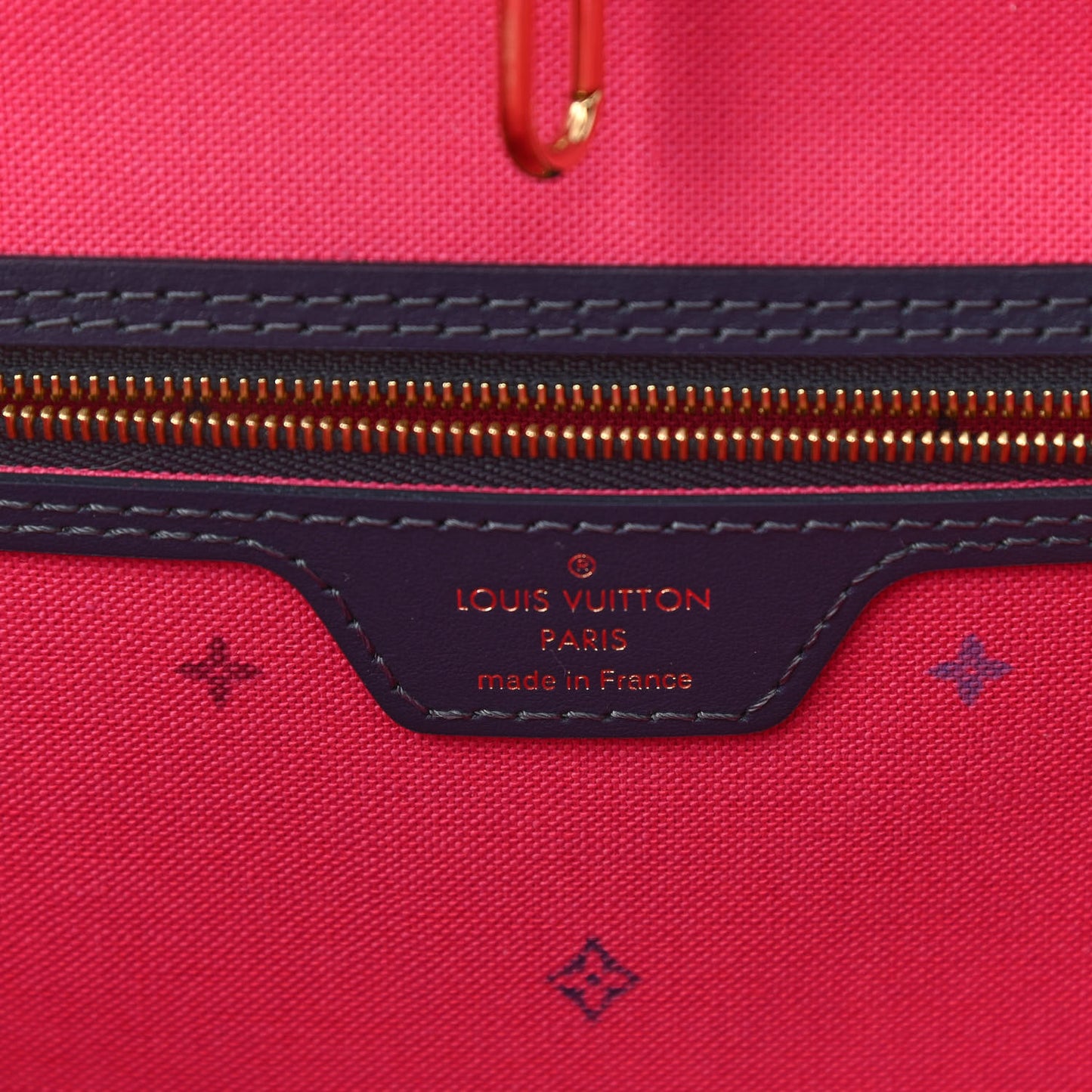Monogram Giant Spring In The City Neverfull MM Midnight Fuchsia