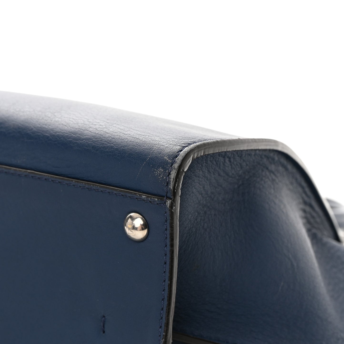 Vitello Dolce Shiny Nappa Petite 3Jours Tote Blue